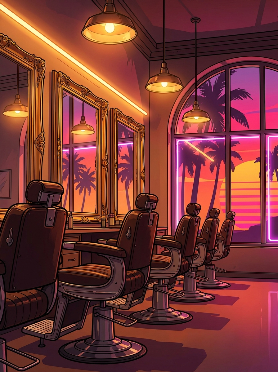Barbershop interior